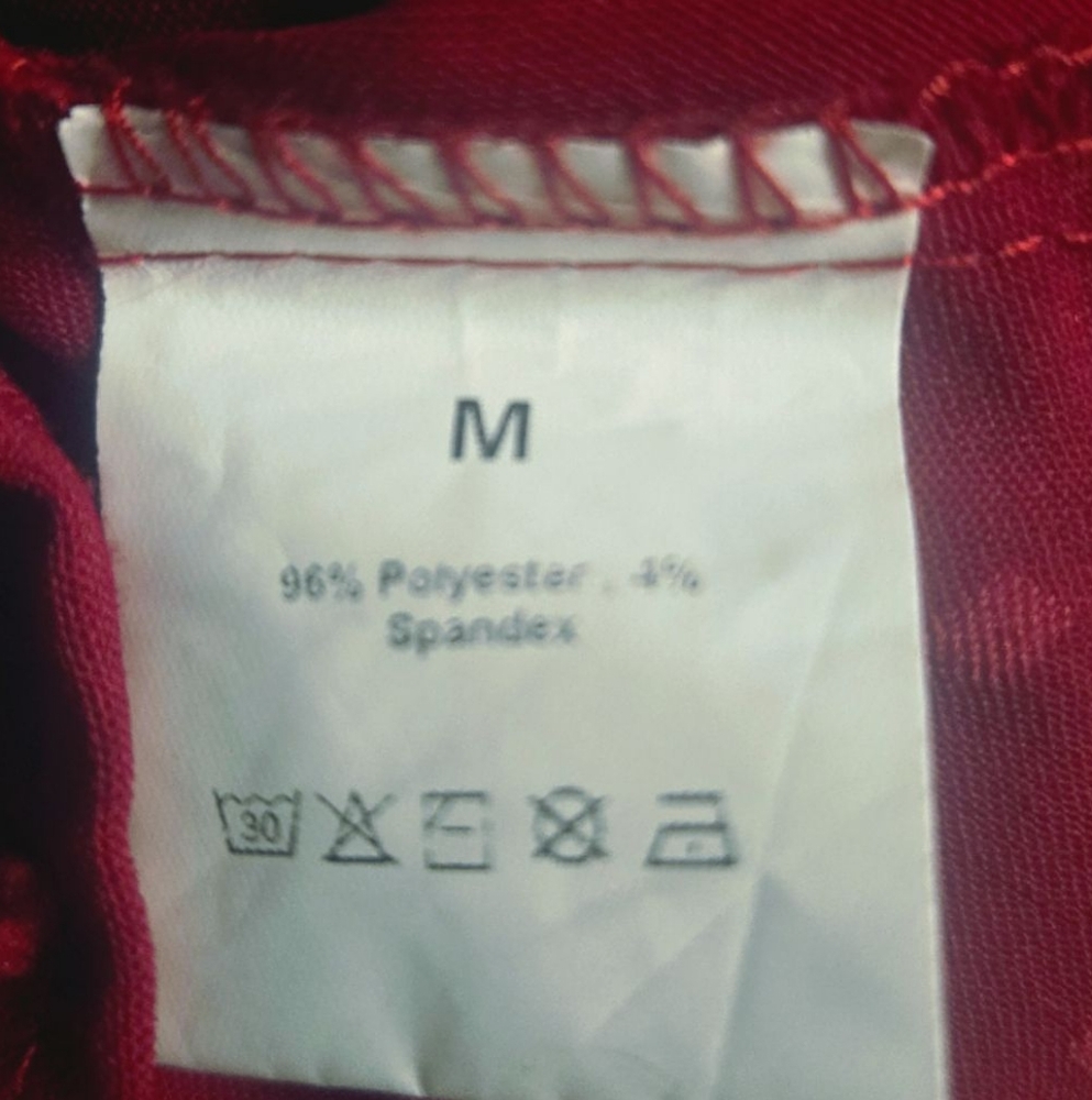 NWOT! Burgundy Long Sleeve Mini Dress - Picture 6 of 6